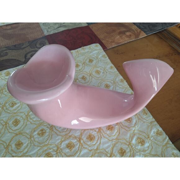 1970's Vohann of California HTF in Creamy Pink! Whale / Soap Dish / Ashtray - Picture 2 of 13